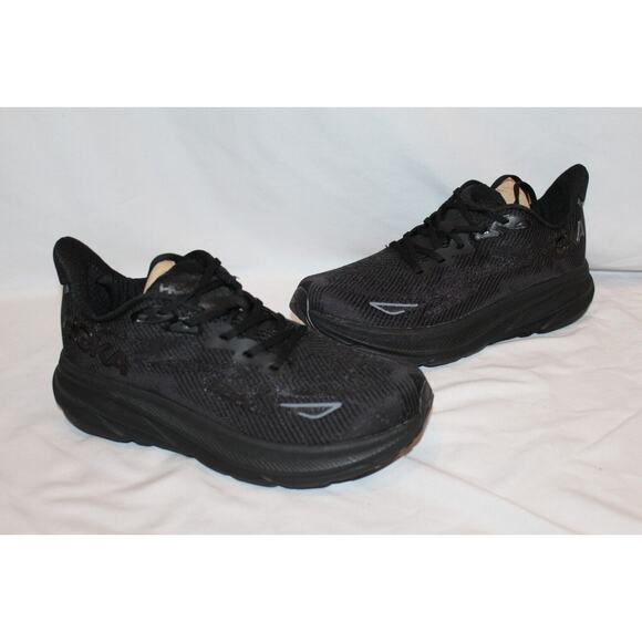 NIB HOKA ONE MEN\'S CLIFTON 9 BLACK BBLC RUNNING ATHLETIC SNEAKERS 8 main image 7